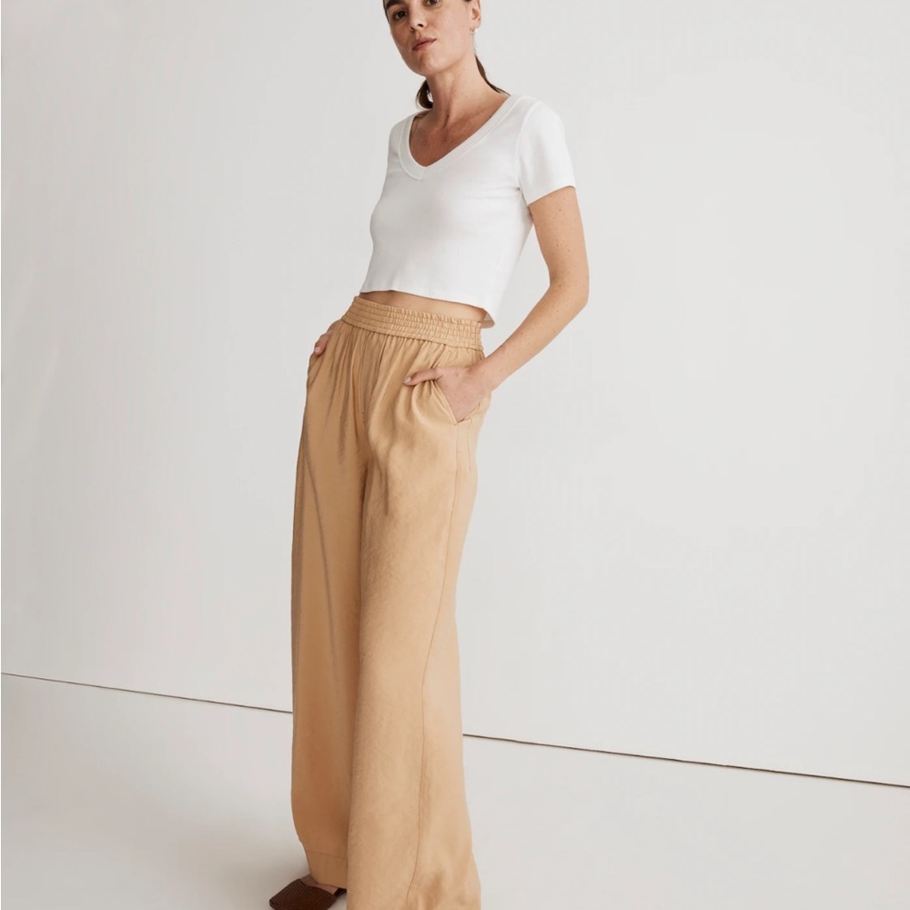 Madewell The Carley Wide-Leg Pant in Softdrape